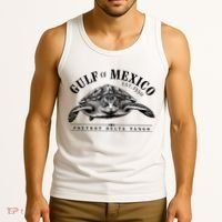 Foxtrot Delta Tango Turtle Gulf Of Mexico Protest Tank Top thumb 3