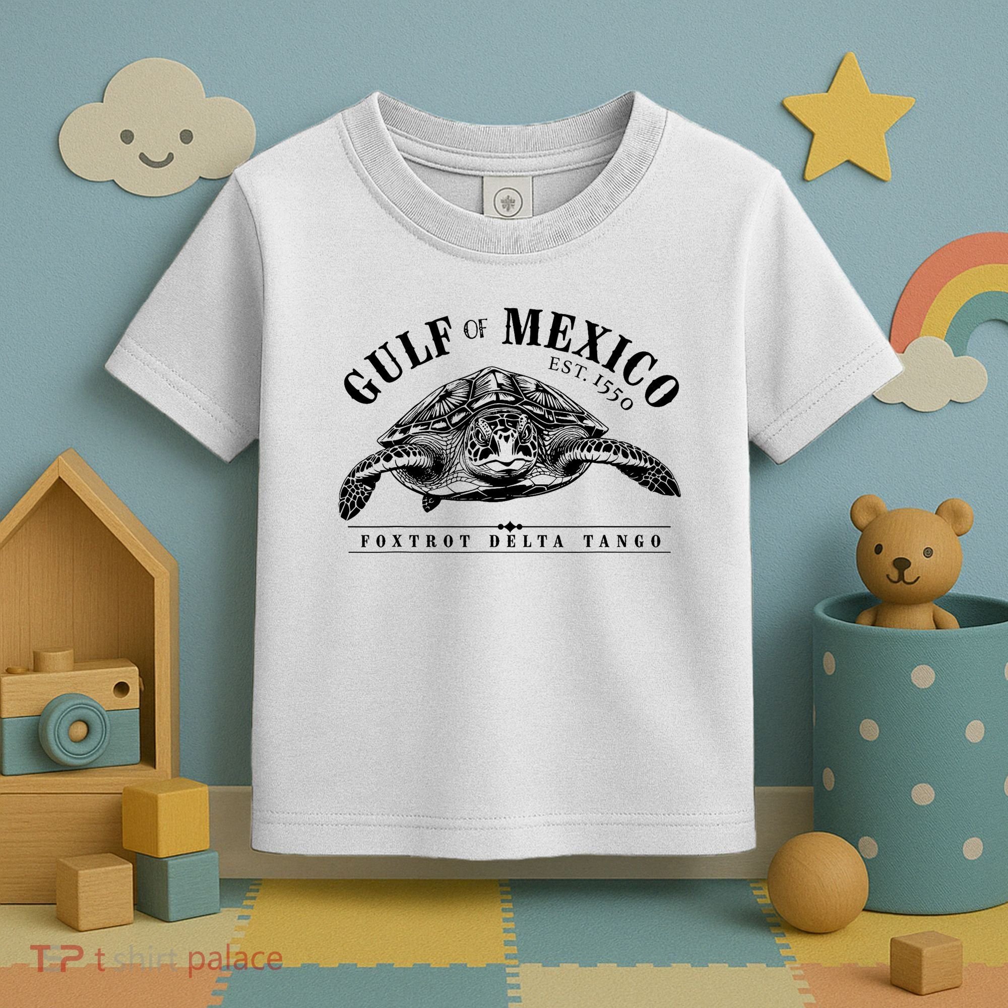 Foxtrot Delta Tango Turtle Gulf Of Mexico Protest Toddler T-Shirt