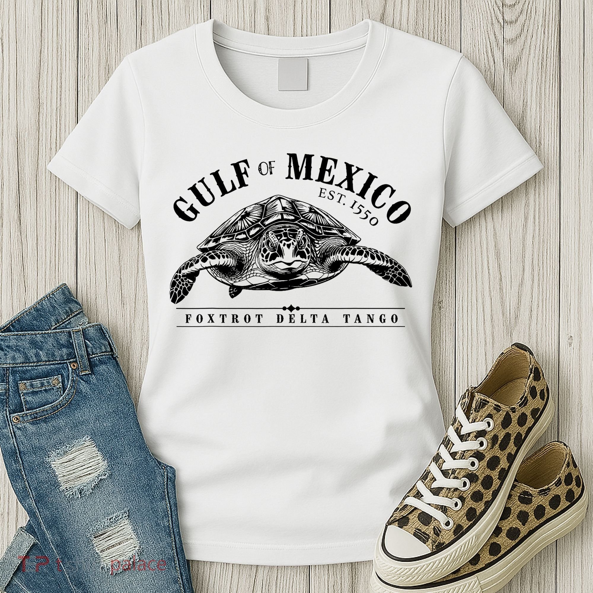 Foxtrot Delta Tango Turtle Gulf Of Mexico Protest Women's T-Shirt