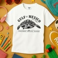 Foxtrot Delta Tango Turtle Gulf Of Mexico Protest Kids T-Shirt thumb 3