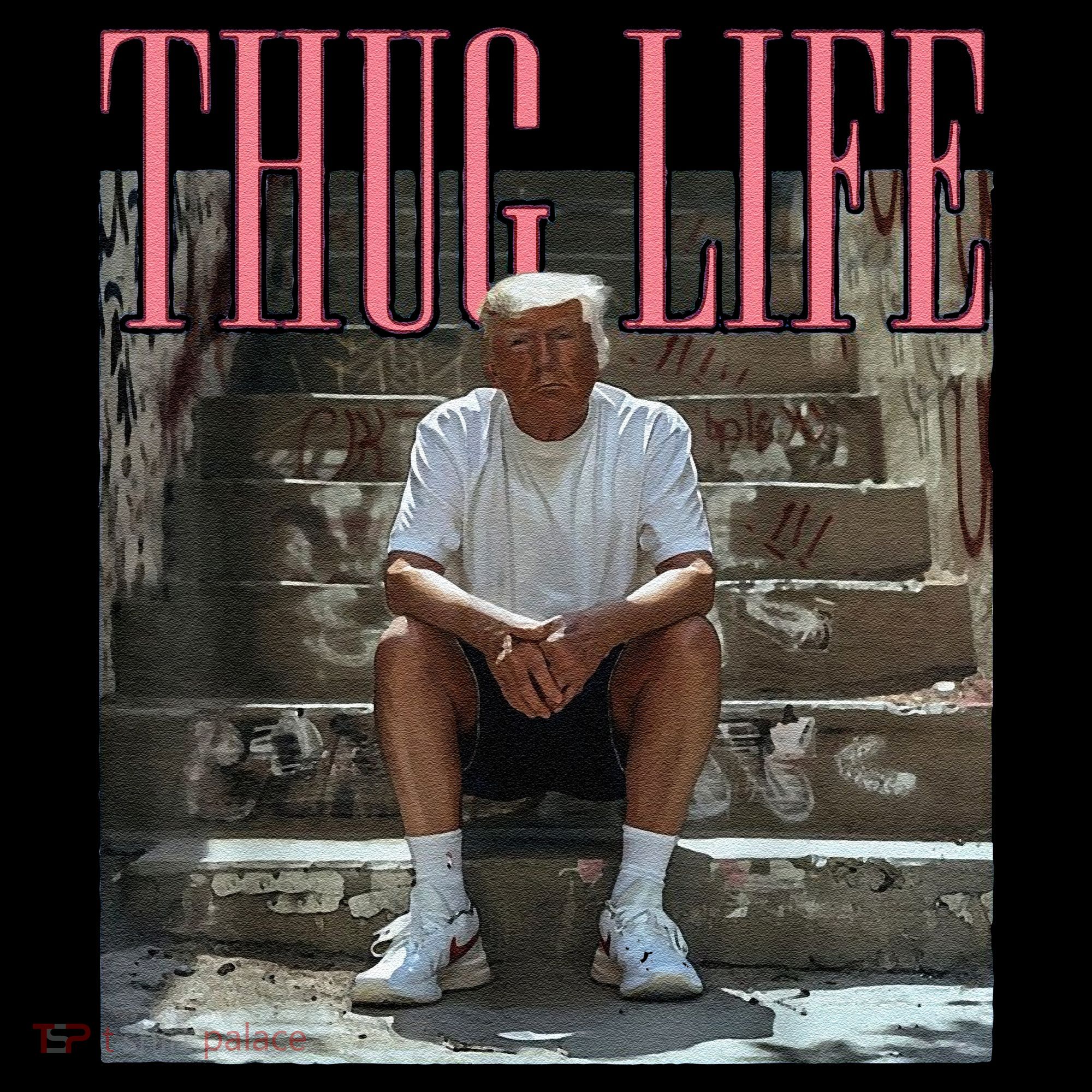 Funny Donald Trump Thug Life Gift Women's Hoodie
