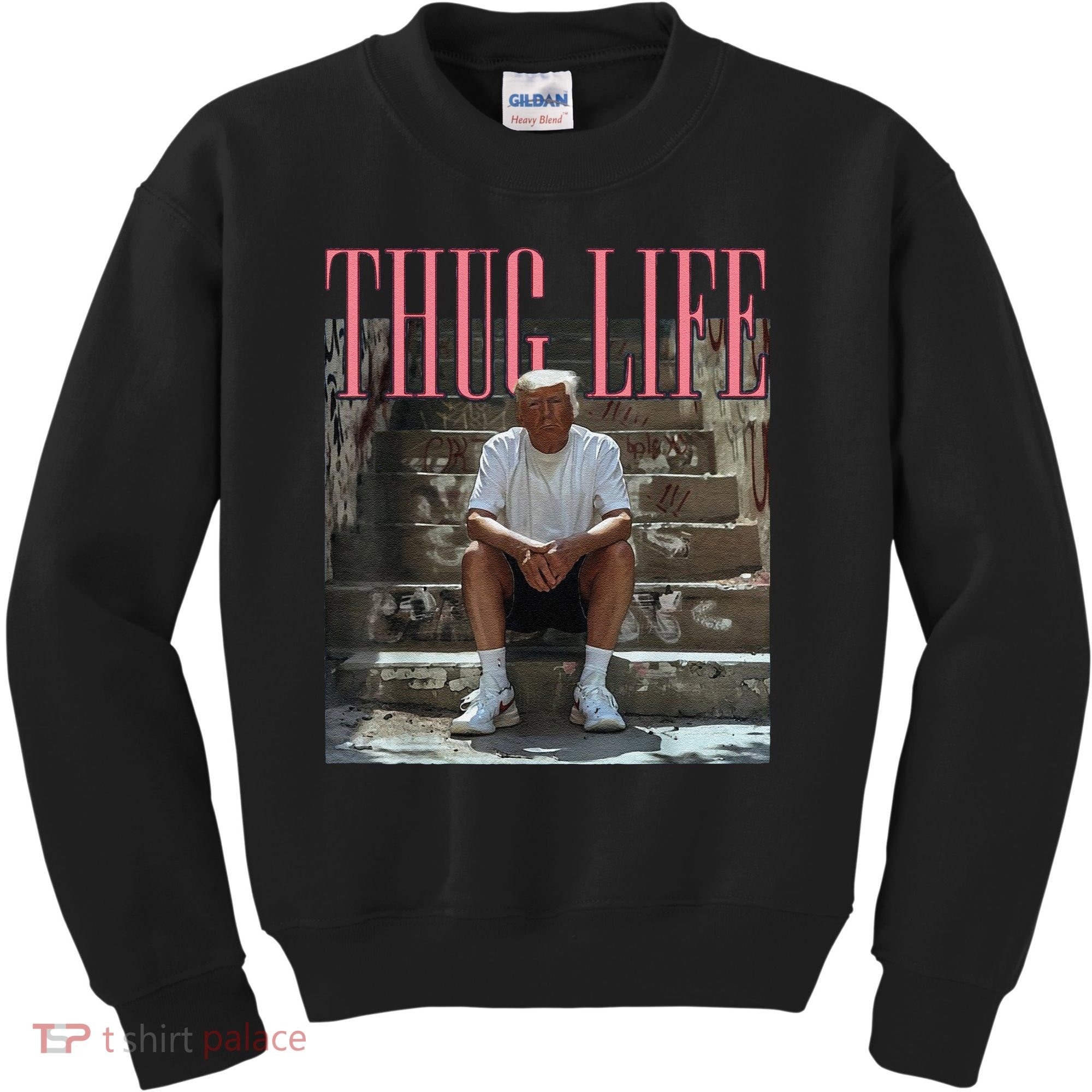 Funny Donald Trump Thug Life Gift Kids Sweatshirt