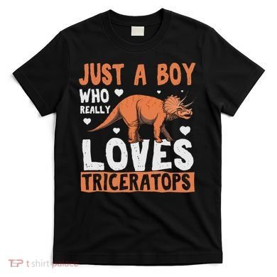 Funny Dinosaur Triceratops for boy T-Shirt
