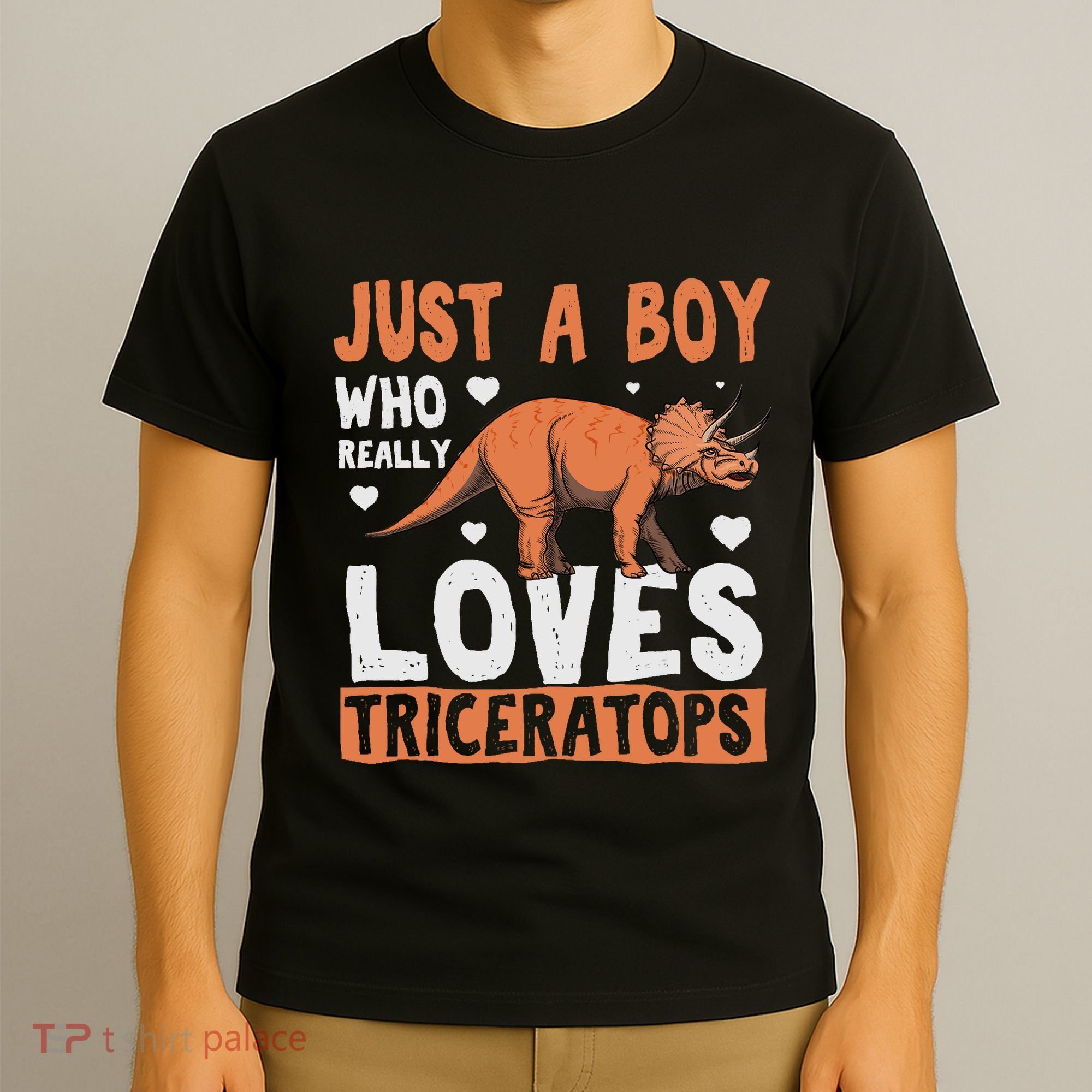 Funny Dinosaur Triceratops for boy T-Shirt