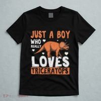 Funny Dinosaur Triceratops for boy T-Shirt thumb 5