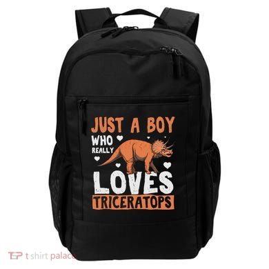 Funny Dinosaur Triceratops for boy Backpack