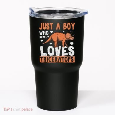 Funny Dinosaur Triceratops for boy Tumbler