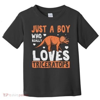Funny Dinosaur Triceratops for boy Toddler T-Shirt