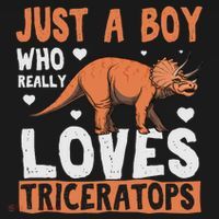Funny Dinosaur Triceratops for boy Kids Sweatshirt thumb 2