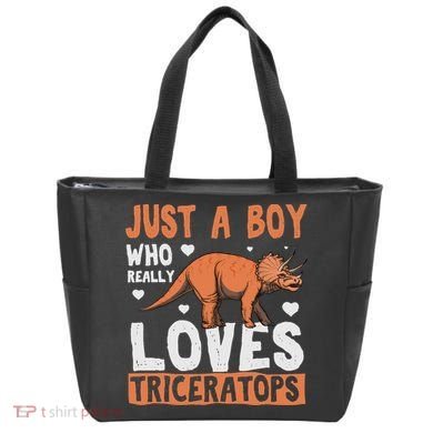 Funny Dinosaur Triceratops for boy Bag