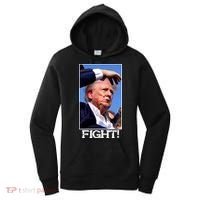 Fight Donald Trump Rally Gun Shot Fired Shooting Pennsylvania Women's Hoodie thumb 0