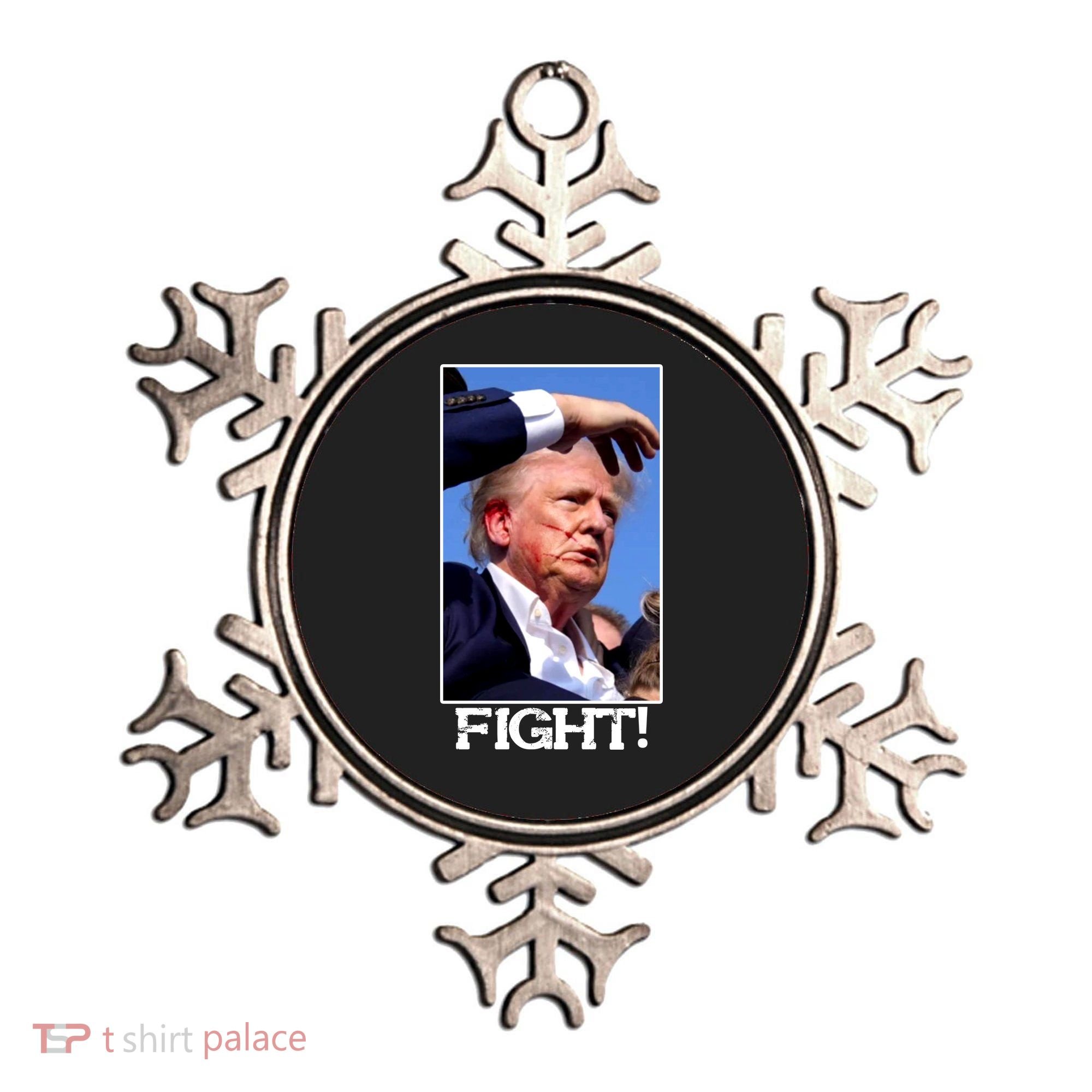 Fight Donald Trump Rally Gun Shot Fired Shooting Pennsylvania Ornament