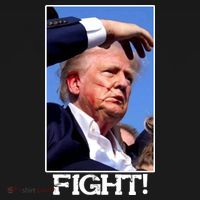 Fight Donald Trump Rally Gun Shot Fired Shooting Pennsylvania Kids Sweatshirt thumb 2