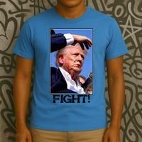 Fight Donald Trump Rally Gun Shot Fired Shooting Pennsylvania T-Shirt thumb 3