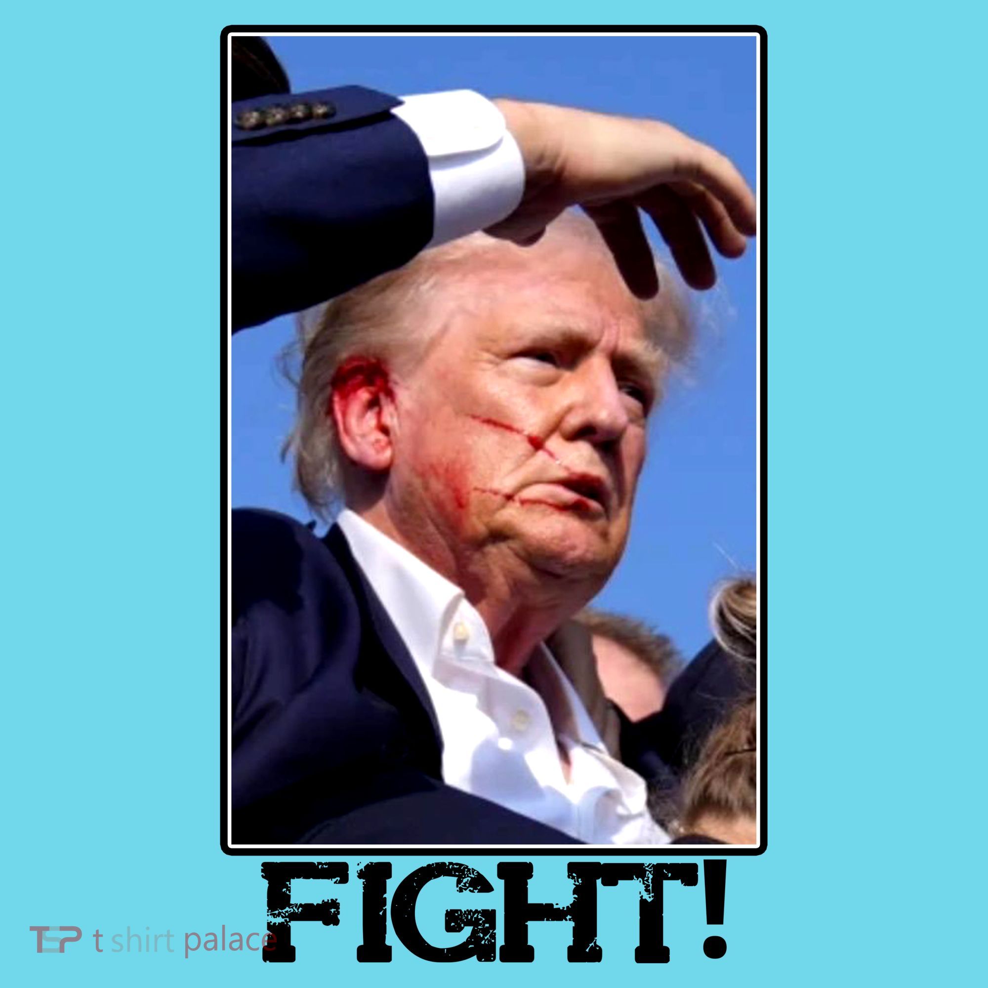 Fight Donald Trump Rally Gun Shot Fired Shooting Pennsylvania T-Shirt