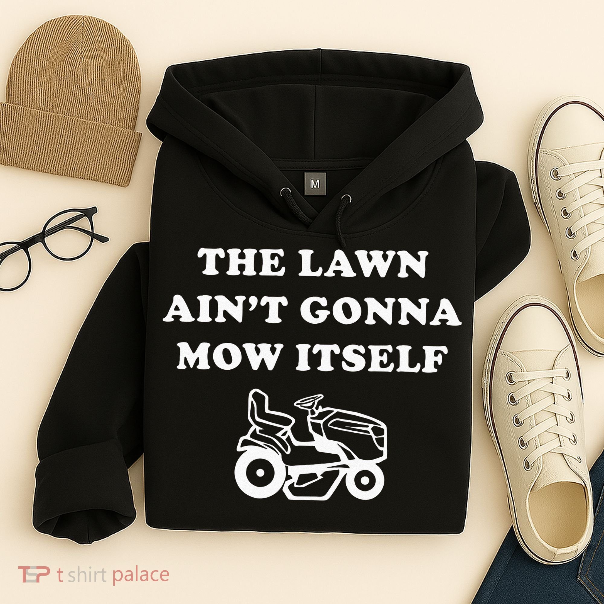 Funny Dad The Lawn Aint Gonna Mow Itself Hoodie
