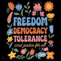 Freedom Democracy Tolerance Justice All Subtle Resist Trump Coffee Mug thumb 5