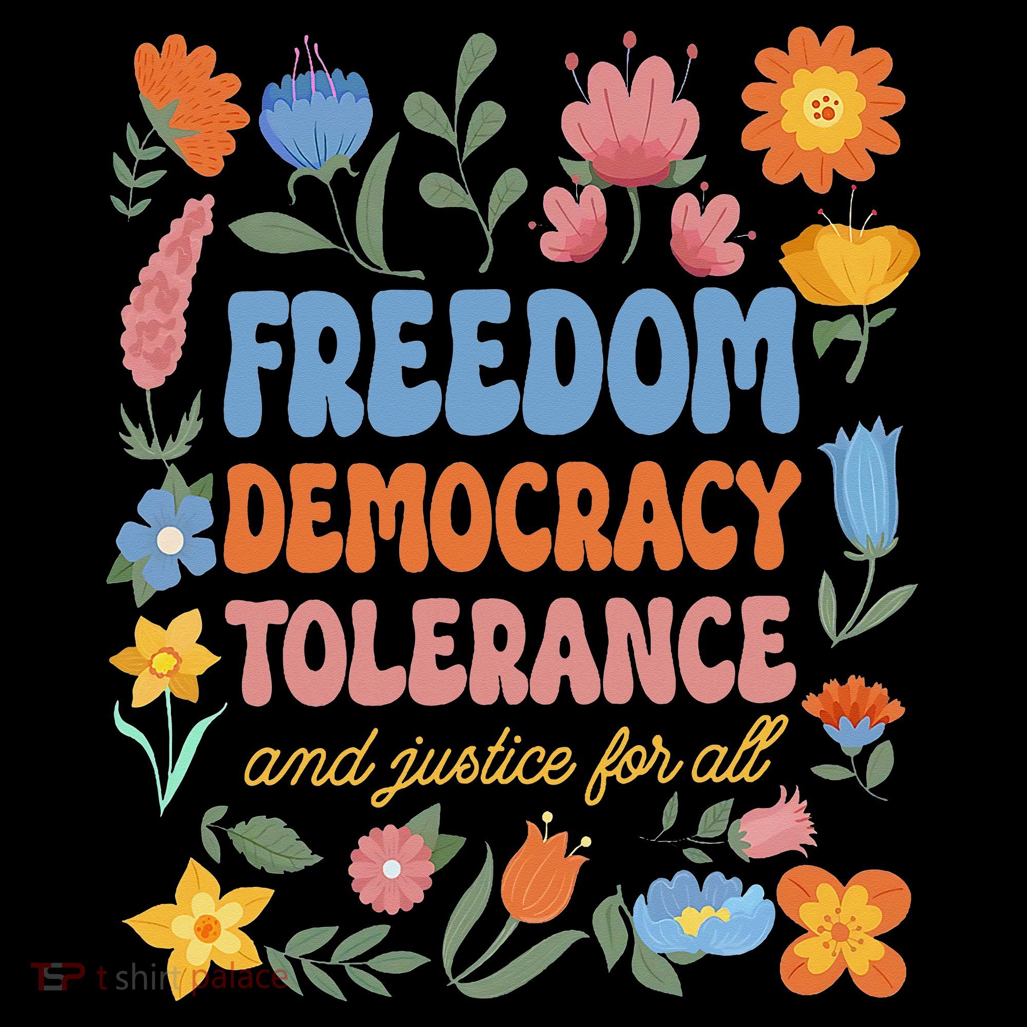 Freedom Democracy Tolerance Justice All Subtle Resist Trump Women's Hoodie