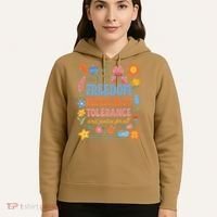 Freedom Democracy Tolerance Justice All Subtle Resist Trump Hoodie thumb 5