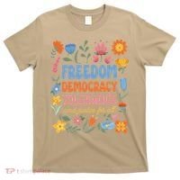 Freedom Democracy Tolerance Justice All Subtle Resist Trump T-Shirt thumb 0