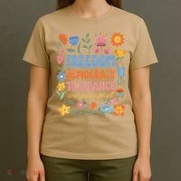 Freedom Democracy Tolerance Justice All Subtle Resist Trump T-Shirt thumb 4