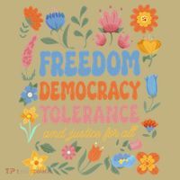 Freedom Democracy Tolerance Justice All Subtle Resist Trump Mousepad thumb 1