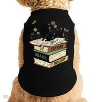 Fantasy Drama Tragedy Cat Book Lover Reading Humor Doggie Tank thumb 0