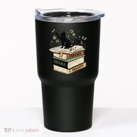 Fantasy Drama Tragedy Cat Book Lover Reading Humor Tumbler thumb 0