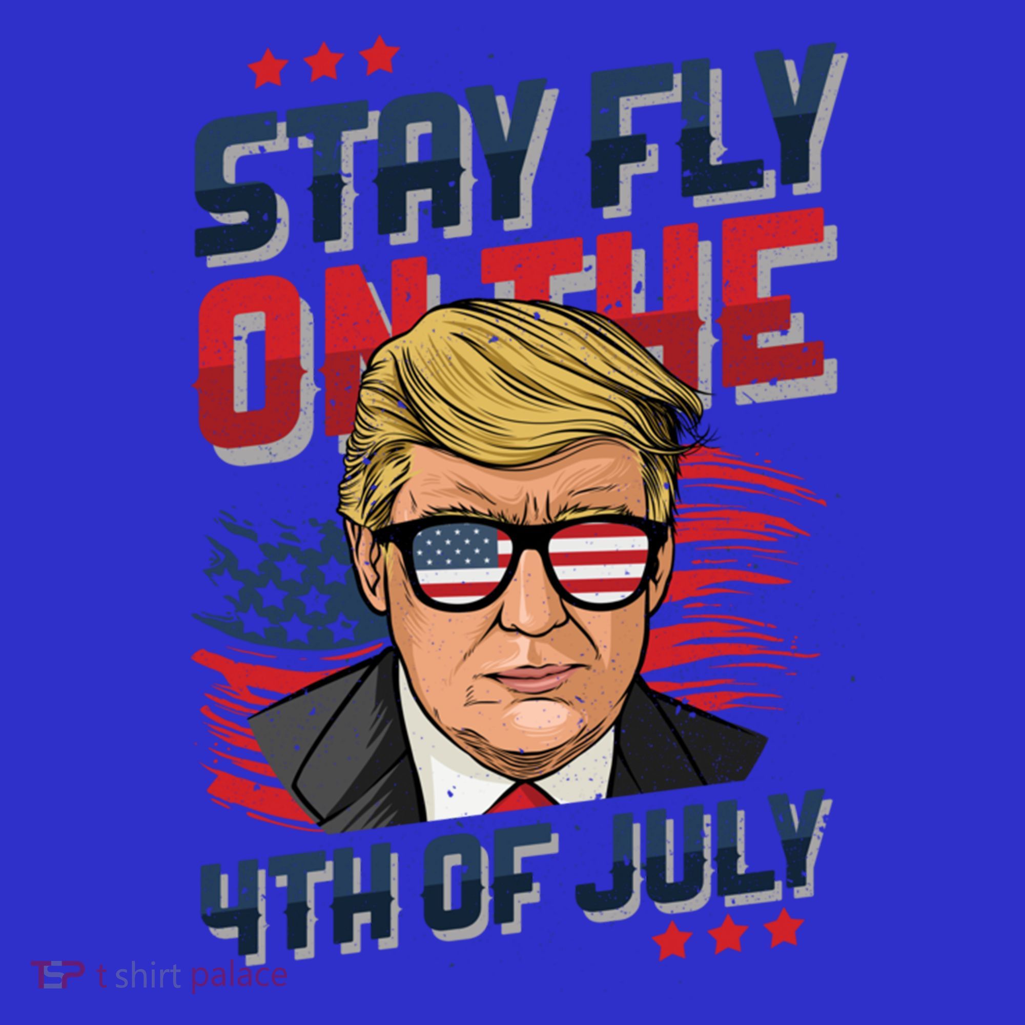 Funny Donald Trump Stay Fly July 4th Merica Patriotic Great Gift Women's Tank Top