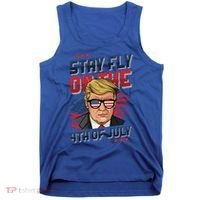 Funny Donald Trump Stay Fly July 4th Merica Patriotic Great Gift Tank Top thumb 0