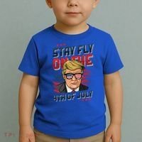 Funny Donald Trump Stay Fly July 4th Merica Patriotic Great Gift Toddler T-Shirt thumb 2