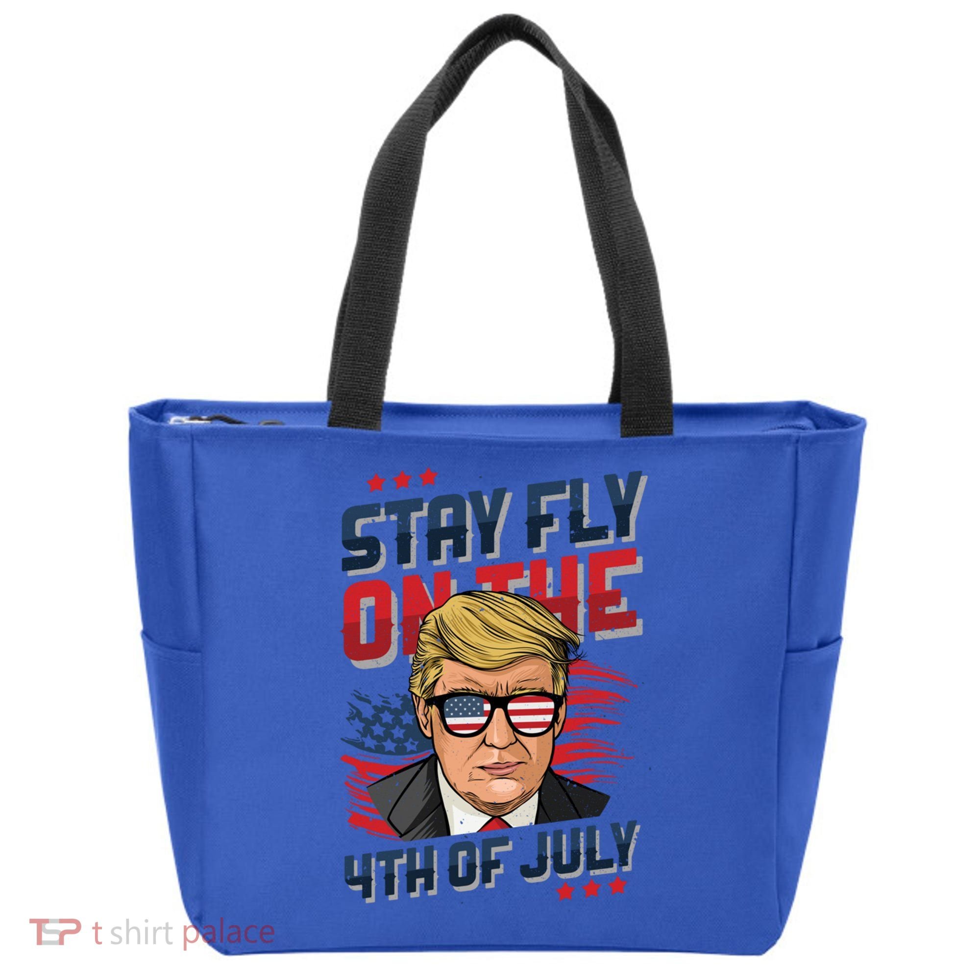 Funny Donald Trump Stay Fly July 4th Merica Patriotic Great Gift Tote Bag