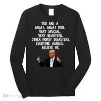 Funny Donald Trump Gift For Mother's Day Gag Gift Conservative Mom Long Sleeve Shirt thumb 0