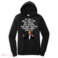 Funny Donald Trump Gift For Mother's Day Gag Gift Conservative Mom Women's Hoodie thumb 0