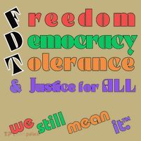 Freedom Democracy Tolerance And Justice Typography Hands Sweatshirt thumb 2