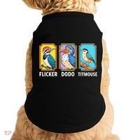 Flicker Dodo Titmouse Bird Lover Doggie Tank thumb 0