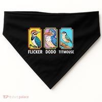 Flicker Dodo Titmouse Bird Lover USA-Made Doggie Bandana thumb 0