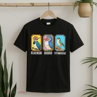 Flicker Dodo Titmouse Bird Lover T-Shirt thumb 2