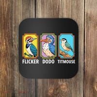Flicker Dodo Titmouse Bird Lover Coaster thumb 0