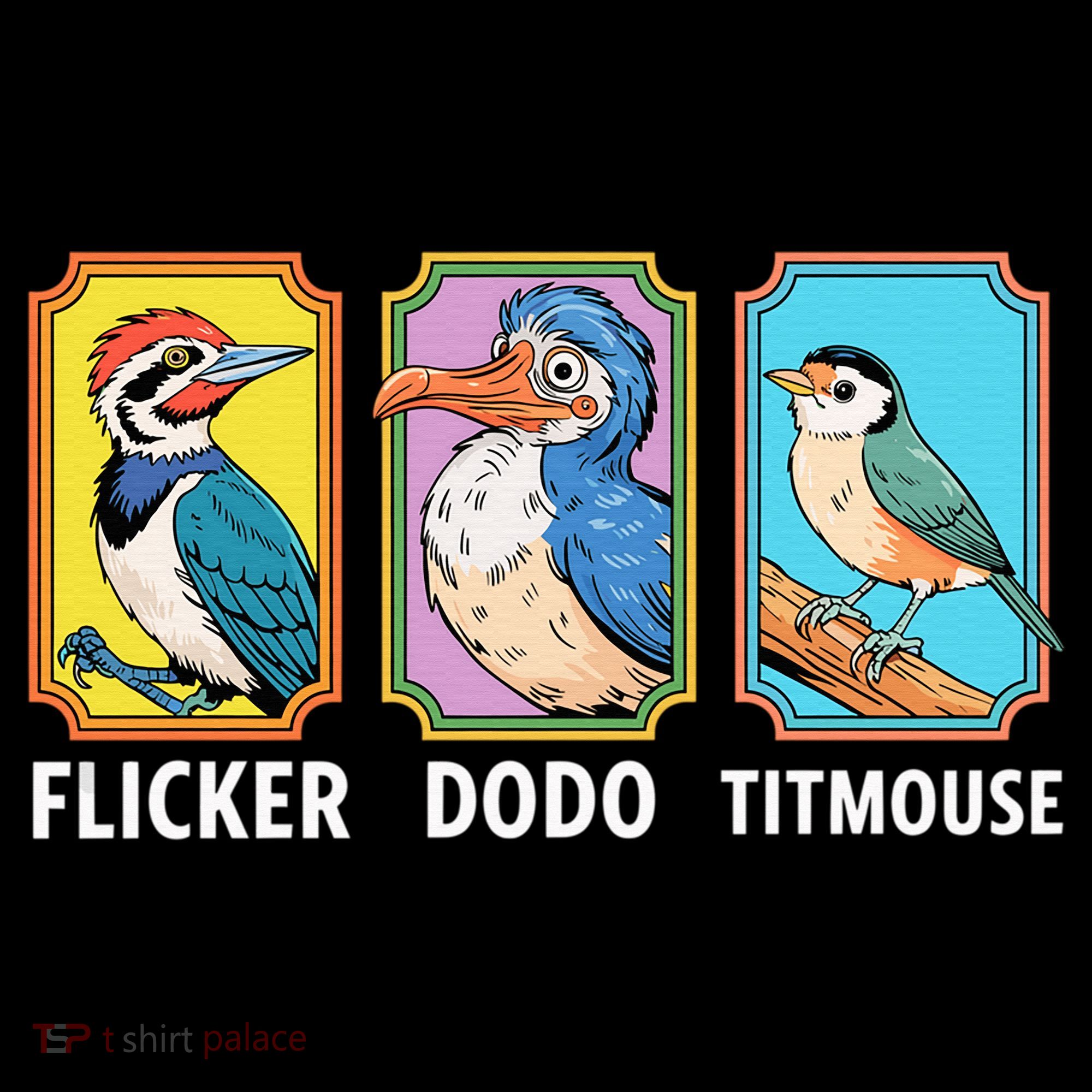 Flicker Dodo Titmouse Bird Lover Mousepad