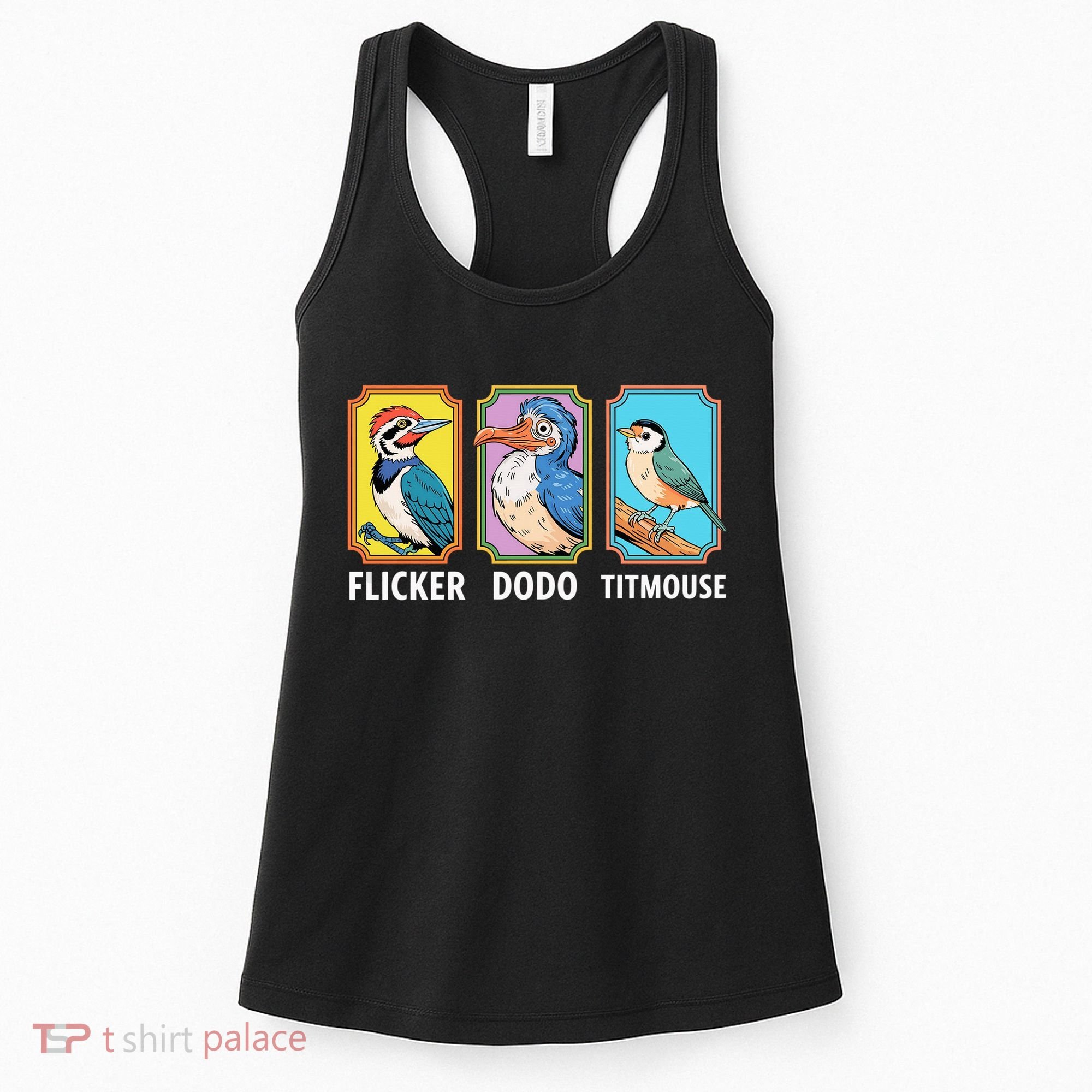 Flicker Dodo Titmouse Bird Lover Women's Tank Top