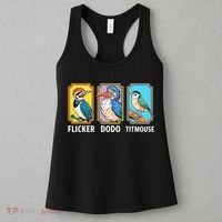 Flicker Dodo Titmouse Bird Lover Women's Tank Top thumb 3