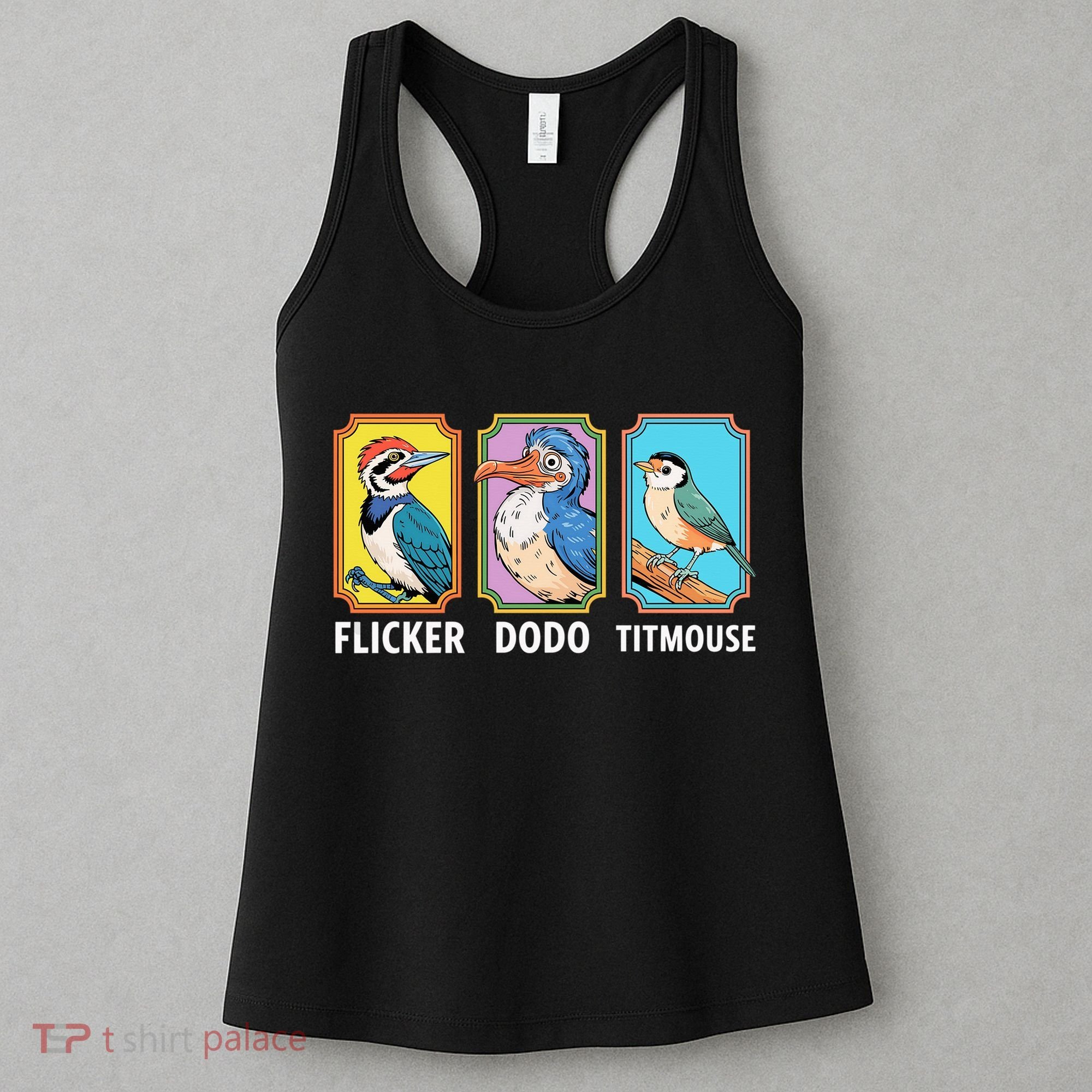 Flicker Dodo Titmouse Bird Lover Women's Tank Top