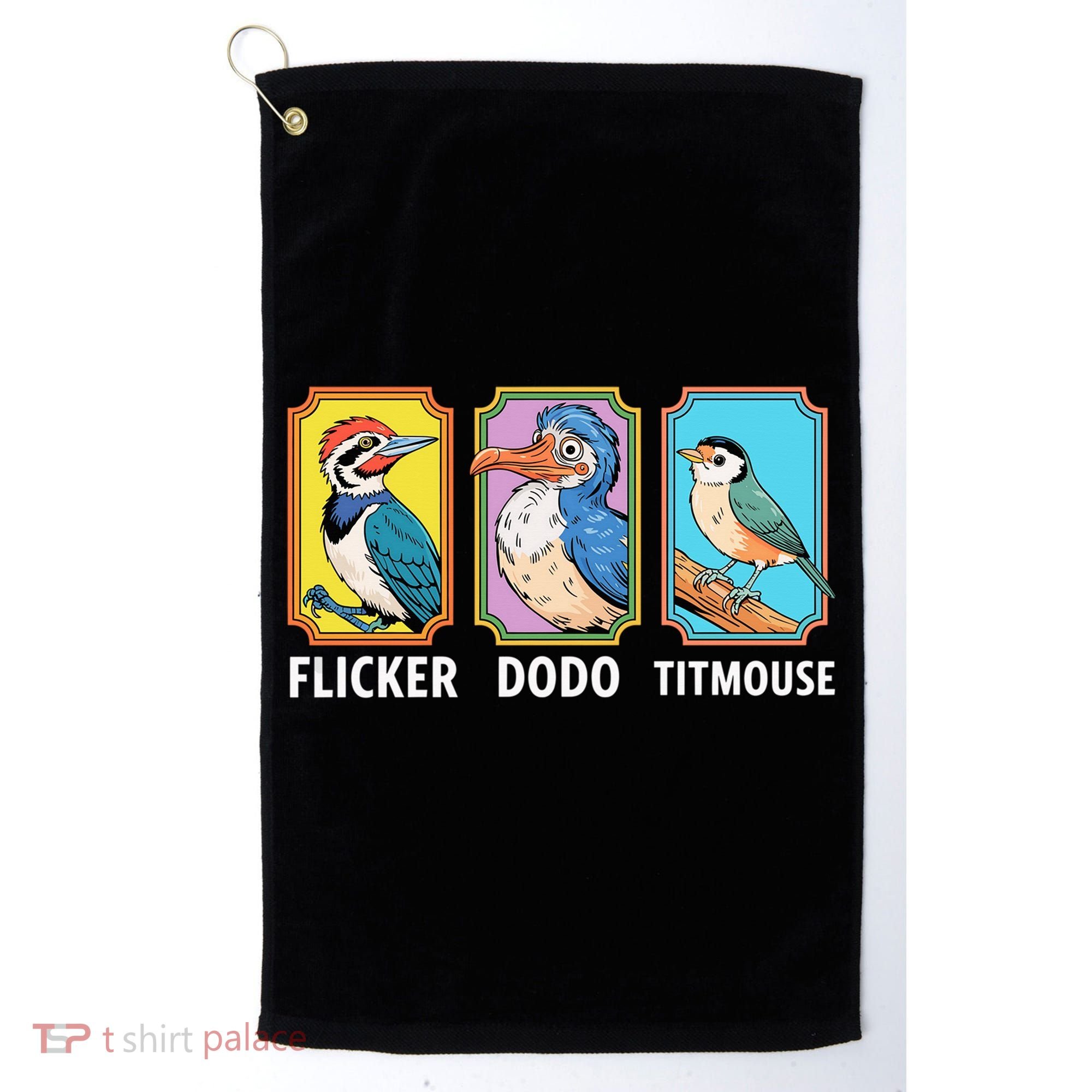 Flicker Dodo Titmouse Bird Lover Golf Towel