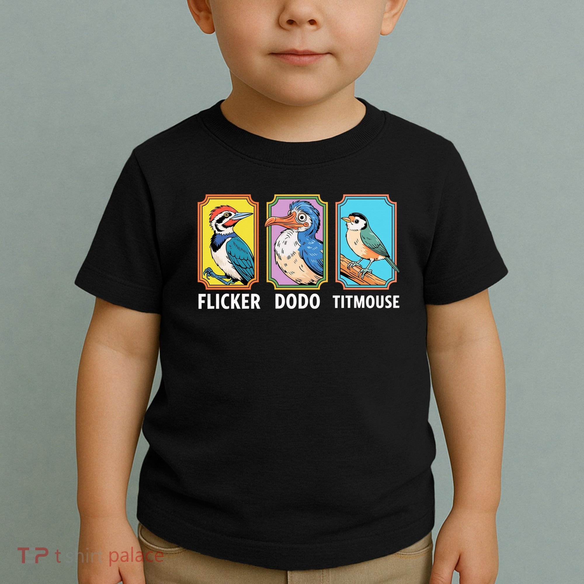 Flicker Dodo Titmouse Bird Lover Toddler T-Shirt