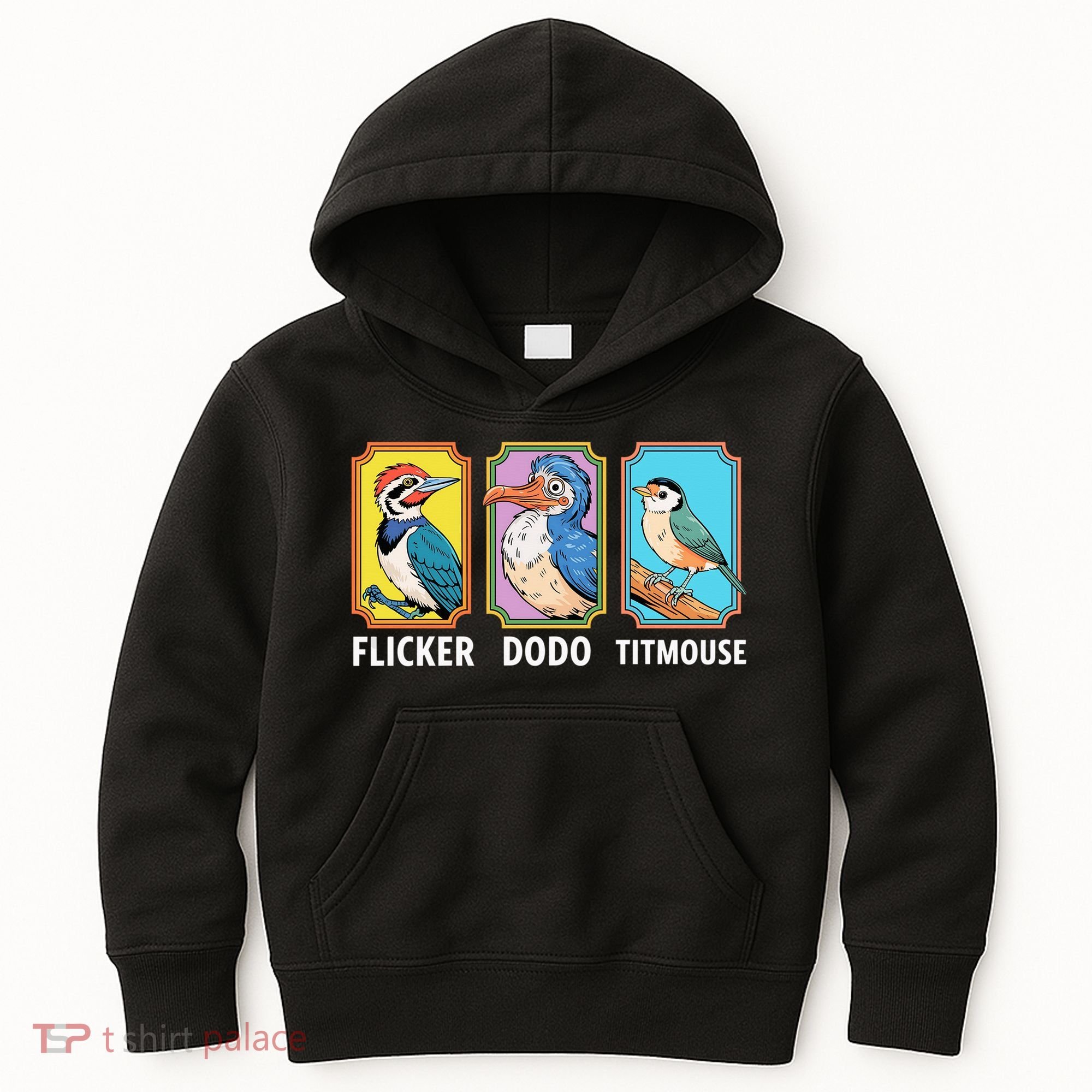 Flicker Dodo Titmouse Bird Lover Kids Hoodie