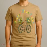 Flourish Dream Thrive Floral Bike Subtle 8647 Trump Resist T-Shirt thumb 3
