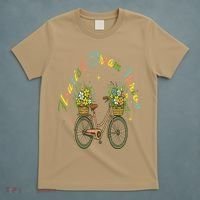 Flourish Dream Thrive Floral Bike Subtle 8647 Trump Resist T-Shirt thumb 5