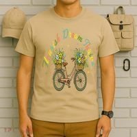Flourish Dream Thrive Floral Bike Subtle 8647 Trump Resist T-Shirt thumb 6