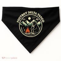 Foxtrot Delta Tango Bear Bonfire Camp Resist Protest Women USA-Made Doggie Bandana thumb 0